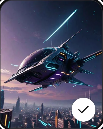 Sci-fi cover style, selected